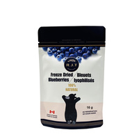 Sachets refermables personnalisés de qualité alimentaire pour snacks, avec fermeture éclair, pour fruits secs et baies lyophilisées