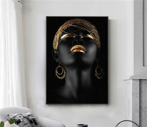 Vẻ đẹp phụ nữ vải tường nghệ thuật vẻ đẹp trừu tượng sơn vải in phòng khách đóng khung trang trí nội thất sẵn sàng để treo, - Product Image 4