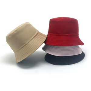 Men's Canvas Bucket Hat Monochrome UV Protection Sun Hat Autumn Winter Fashion Hip Hop Style Adult Size Available - Product Image 1