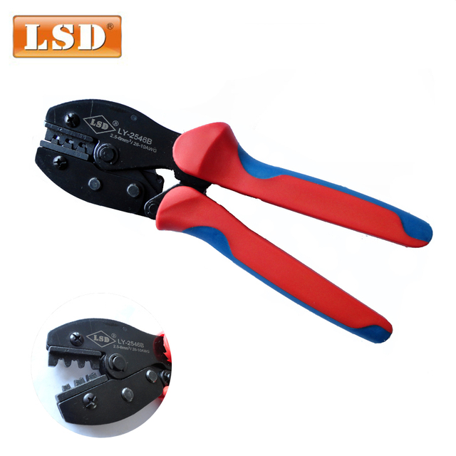 LY-2546B Solar Crimping Tool for MC4 Connectors 2.5-6mm Solar Panels Carbon Steel Copper Metric Measurement OEM Customizable