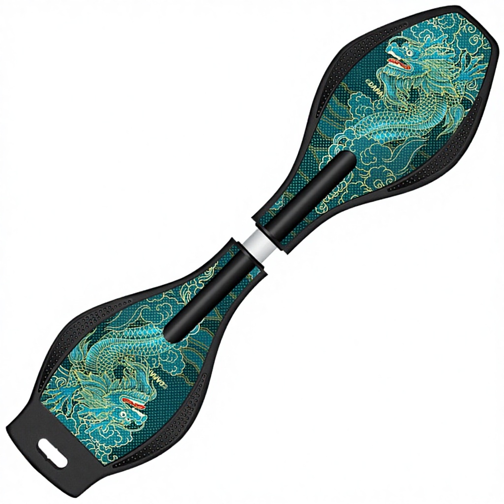 China trend limited edition-little blue dragon-aurora wheel