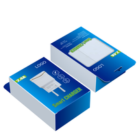 Nouvel arrivage de boîte d'emballage de chargeur de voiture boîte de papier de chargeur rapide d'ordinateur de téléphone portable boîte de produit électronique intelligente de taille personnalisée
