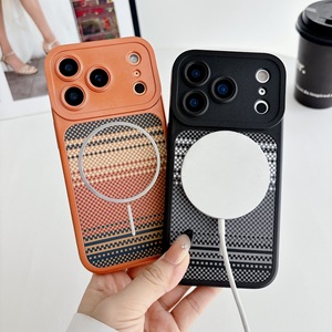 Funda magnética de fibra de carbono para Apple 17 Pro, nueva funda para 17 Pro Max, borde antideslizante de fibra de carbono 16, estilo simple para 15 - Product Image 3