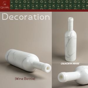 Candelabro <span class=keywords><strong>in</strong></span> Marmo Bianco Calacatta GOLDKING, Artigianato <span class=keywords><strong>con</strong></span> Dettagli Incisi a Mano, <span class=keywords><strong>Rivestimento</strong></span> Nano per Villa, Patio, Caminetto - Product Image 4