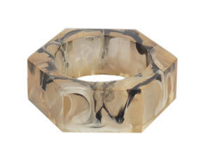 Anneau de serviette de créateur en résine fait à la main, anneaux de mouchoirs de TABLE, anneau de serviette décoratif en résine - Product Image 3