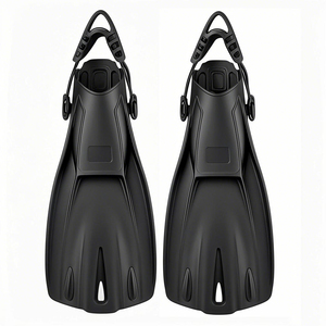 Aletas de Buceo Aloma con Talón Abierto y Correa Ajustable, Aletas de Buceo para Adultos con Pala Mediana para Snorkel y Entrenamiento de Natación - Product Image 1
