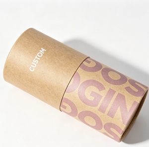 Custom Cylindrical Biodegradable Cardboard Packaging Tube with UV Coating for Tea, Loose Powder, Mascara,Essential Oil Container - Product Image 2