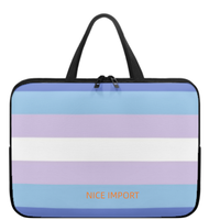 Sac pour ordinateur portable Asexual Rainbow, étui fin pour ordinateur portable avec fermeture éclair de qualité supérieure, sac portable pour tablette, grande capacité