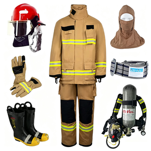 Combinaison de pompier en coton et aramide OEM, uniforme de pompier, tenue de lutte contre l'incendie, vêtements de pompier, EPI - Product Image 3