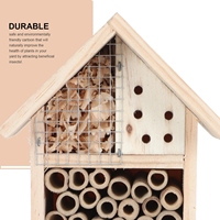 Maison d'insectes en bois suspendu ruche d'abeille décor animal ruche peint abri d'élevage porte