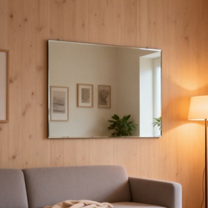 Grands panneaux muraux de miroir de gym sans cadre en verre trempé argenté de sécurité 4mm 5mm pour salle de fitness usage commercial - Product Image 2