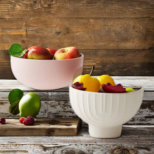 Panier à fruits en <span class=keywords><strong>porcelaine</strong></span> robuste et durable de haute qualité bol classique Design moderne ensemble de service alimentaire jetable pour les fêtes mariages - Product Image 3