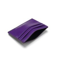 Dompet Kartu Perjalanan Elegan Bergaya Kasual, Dompet Lipat Pendek Warna Ungu dari Kulit PU, Tempat Kartu Kredit Tipis