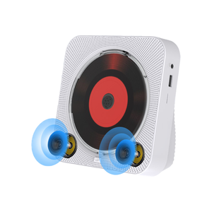 Système audio mural stéréo avec télécommande anti-poussière, haut-parleur Bluetooth, lecteur CD, radio et batterie rechargeable USB - Vente flash - Product Image 5