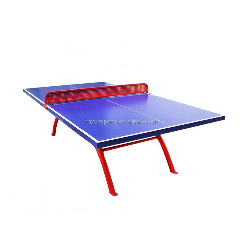 Mesa de ping-pong impermeable azul Tablero SMC Mesa de tenis de mesa extraíble