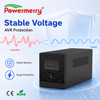 UPS Fuera de Línea de 2000VA 1200W, 220V 230V Monofásico con AVR y Batería de Plomo-Ácido Integrada para Respaldo de Computadora y Router de Oficina, UE