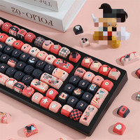 Cartoon Theme Keycaps M-OA/Cherry Profile PBT Dye Sublimation Keycaps 125 Keys for Mx Switch 61/68/104/108 Mechanical Keyboard