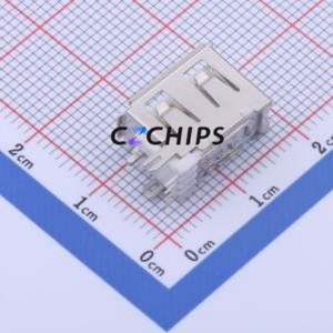 906-752A1016D10200 USB Connector Through hole Component (THT) Connector Type-A USB 2.0 Female Side Insert - Product Image 2