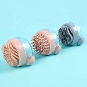 Spazzola per massaggiatore del cuoio capelluto personalizzata all'ingrosso per lo stress del massaggiatore della testa per la crescita dei capelli - Product Image 6