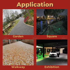 Hot dung môi-miễn phí epoxy màu đá thấm đá dính tác động UV chống sàn keo cho vườn vuông khách sạn - Product Image 3