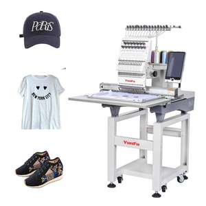Máquina de bordado de una sola cabeza Yunfu computarizada 12/15 colores Multi aguja precio barato con alta calidad para gorra/<span class=keywords><strong>pisos</strong></span>/ropa - Product Image 1