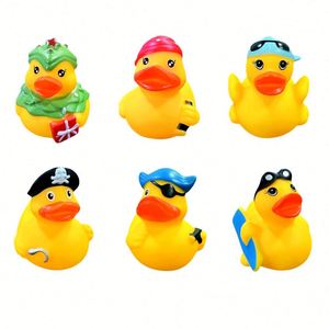 Firefighter, Astronaut, Chef, Diving, Surfing, Pirate Yellow Duck Toy Squeaky <b>Bathing</b> Duckling Gift - Product Image 2