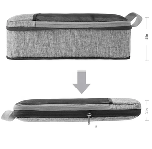 4 पीसी पोर्टेबल ट्रैवल आयोजक सेट यूनिसेक्स फैशनेबल संपीड़न पैकिंग क्यूब्स वाटरप्रूफ पॉलिएस्टर सामान भंडारण टिकाऊ - Product Image 5