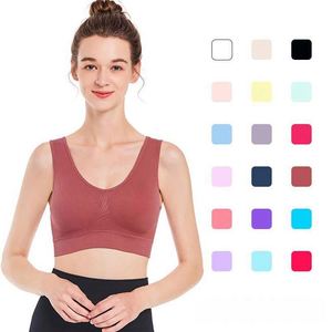 Haut de yoga pour femme, <span class=keywords><strong>couleur</strong></span> <span class=keywords><strong>rouge</strong></span>, <span class=keywords><strong>soutien</strong></span>-<span class=keywords><strong>gorge</strong></span> de yoga sans couture - Product Image 5