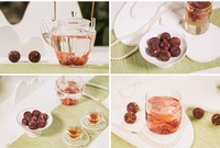 KAIYANGE Thé aromatisé Fleurs séchées Pétales de rose Boule à thé Dragon Emballage Pack Santé Vide Type ISO Place ball Thé en fleurs