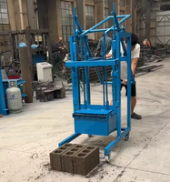 Machine de fabrication de pavés manuelle légère et portable de haute qualité, machine mobile de production de briques en béton, petite usine de briques