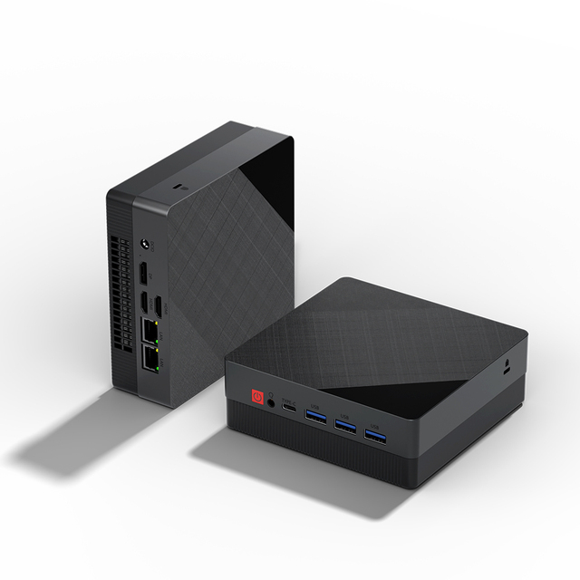 AMD Mini Desktop Computer AMD Ryzen R7-5800H Dual HDMI+DP Triple Display 2*2.5G LAN Barebone Office Home 12V Portable Mini PC
