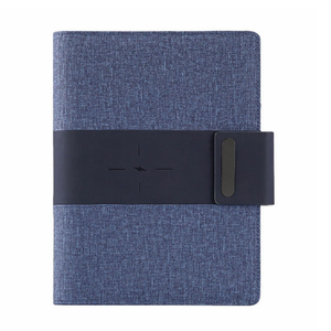 Centrale électrique sans fil 8000mAh <span class=keywords><strong>de</strong></span> bonne qualité et clé USB Notebook à reliure à feuilles mobiles avec charge rapide et panneau solaire - Product Image 4