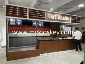 Venta caliente diseño Vintage café quiosco centro comercial diseño personalizado Café Bar mostrador con muebles superiores en cafetería para la venta - Product Image 5
