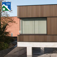 Revêtement mural extérieur imperméable Panneau de façade décoratif en bois composite plastique WPC pour mur extérieur