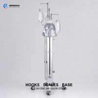 Support de perfusion IV médical réglable en hauteur avec crochets pour soins à domicile, hôpitaux et cliniques – Vente en gros, usine OEM