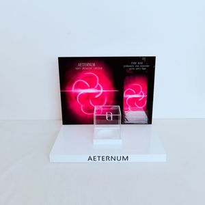 Estuche de exhibición para cosméticos, soporte acrílico para Perfume, expositor de cosméticos de alta gama con luz LDE - Product Image 2