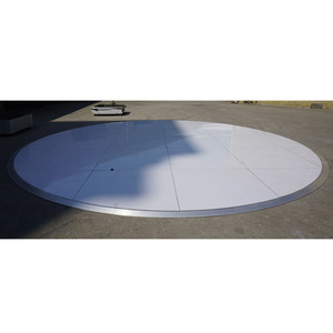 <b>Portable</b> plywood aluminum floor white round dance floor for wedding decoration - Product Image 3