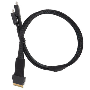 Cable adaptador Slimsas Sff-8654 a Oculink Sff-8611, cable de datos para servidor 8i a 4i, conector moldeado negro - Product Image 3