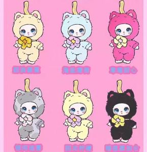 Hot Bán 100% Ban Đầu 8 cái/hộp Liilas May Mắn Mèo V1 Loạt Vinyl Sang Trọng Mù Hộp Đáng Yêu Trang Trí Treo Móc Khóa Búp Bê - Product Image 6