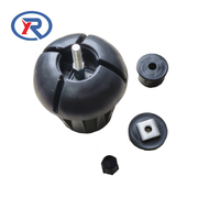 Capuchon en plastique noir durable, carré ou rond, pour poteau de clôture, tube en acier
