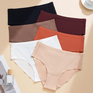 <span class=keywords><strong>6</strong></span> colori <span class=keywords><strong>6</strong></span> grandi dimensioni sport Yoga donna Sexy traspirante Spandex biancheria intima da donna senza soluzione di continuità invisibile a vita alta slip - Product Image 4