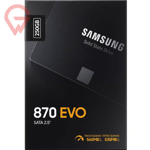 Disque SSD Samsung 870 EVO MZ-77E250B/EU 250 Go - Interne 2,5 pouces - SATA (SATA/600) - Noir - Product Image 1