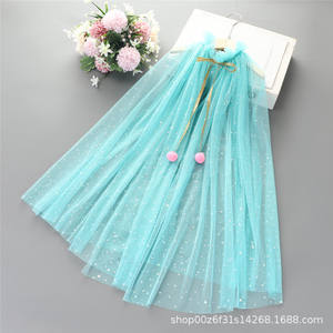 Capa de hada para niñas, capas finas de malla con corazón y lentejuelas para fiesta de cumpleaños y <span class=keywords><strong>Navidad</strong></span> - Product Image 3