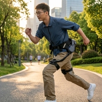 Exosquelette robotique portable à assistance électrique pour l'extérieur, longue autonomie de la batterie
