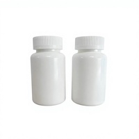 Flacon vide en PEHD blanc de 120 ml avec bouchon à pression et à visser pour emballage de pilules à base de plantes, probiotiques et suppléments solides pour la vente au détail