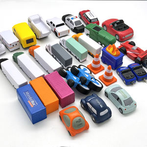 كرة إعلانية ترويجية على شكل شاحنة، كرة سيارة مخصصة بشعار من البولي يوريثان، لعبة ضغط ناعمة بطيئة الارتداد للأطفال - Product Image 3