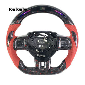 Volante <span class=keywords><strong>de</strong></span> fibra <span class=keywords><strong>de</strong></span> carbono forjado para Dodge Led apto para <span class=keywords><strong>Fiat</strong></span> 500 500C para Dodge Durango Journey Hellcat SRT 2014 se puede personalizar - Product Image 1