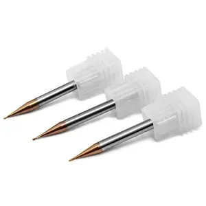 100% Fabrik preis HM-Serie für hoch hartes Stahl material 1mm Mikro durchmesser End fräsen