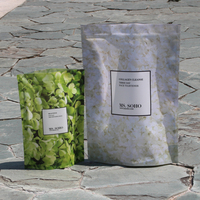 Pochette refermable texturée transparente imprimée en héliogravure, résistante à l'humidité, pour l'emballage de fruits secs, avec taille et logo personnalisés