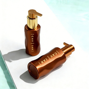 Trending Creative Wave PET Shampoo <b>Bottle</b> Lotion <b>Pump</b> <b>Bottle</b> Shower Gel <b>Bottle</b> Custom Color Packaging 100 200 250ml - Product Image 4